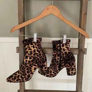 Leopard booties